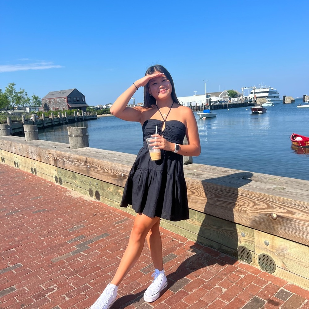 Anthropologie Black Halter Dress